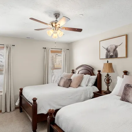 Ski & Lake Family Mountain Condo! Steps to Hot Tub, Sauna, Pool & 3 Ski Resorts