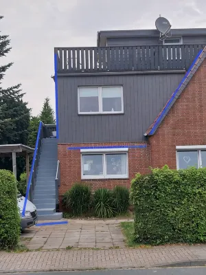 Vacation apartment new build 2024 in Cuxhaven Sahlenburg with beautiful roof terrace