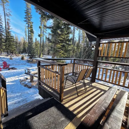 Cozy Fireside Cottage - White Goat