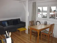 Studio with panoramic view, centrally located in d. Old town, quiet location with WLAN