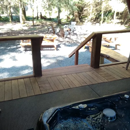 Buchanan's Bunkhouse with saltwater hot tub Mt.Rainier Entrance!