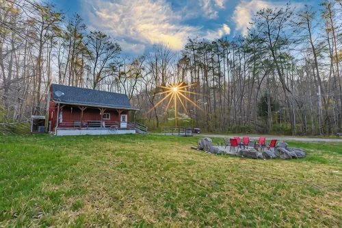 Escape to the Red Barn! Private Retreat on 8 Acres w/Firepit & Stocked Pond!
