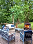 Secluded Riverfront Cabin 5 acres on Little Missouri River - balcon
