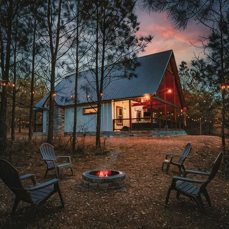 Romantic Couples Cabin minutes from Casino Excitement & Lakeside Serenity