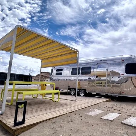 Lonely space desert glamping hotel