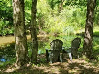 Classic Log Cabin 15 minutes to downtown Asheville-fire pit, pond, fireplace