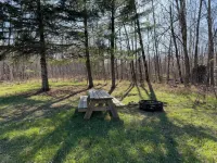 Charming cabin in delightful Duquette with AC near miles of ATV trails.