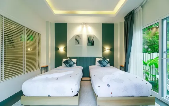 สแตนดาร์ดโฮมพร้อมวิวสวนและวิวภูเขา - เตียงคู่