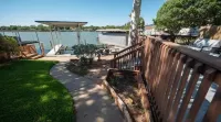 Lakeside Landing is on the Water with Beautiful Views and a Large Deck.