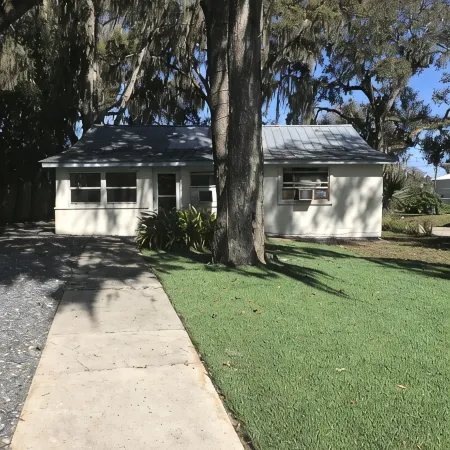 old Florida cottage canal front