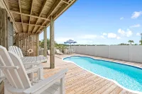 4 bedroom home with private pool. Close walk to beach and beautiful marsh views. - 4-Star