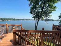 Amazing view of Stone Lake from top deck. Thirty five miles from Notre Dame.