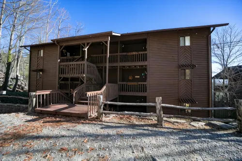 Stay Directly above Toxaway Falls with Breathtaking Mountain Views. - Mountain view