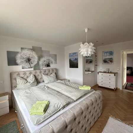 Bright, modern, large vacation apartment on a south-facing slope in a climatic health resort