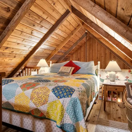 Romantic Getaway with real wood fireplace, Hot tub, Spectacular Mountain Views