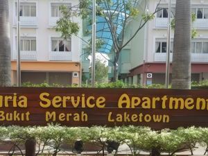 Pangsapuri 42 m² dengan 1 bilik tidur dan 2 bilik mandi peribadi di Bukit Merah