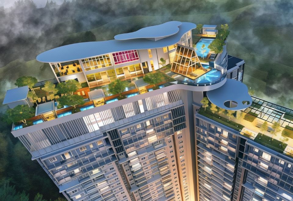 스위스 가든 호텔의 전망 좋은 수영장