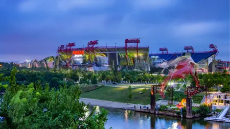 Rooftop Deck and Designer Furnishings - Luxurious Nashville Haven