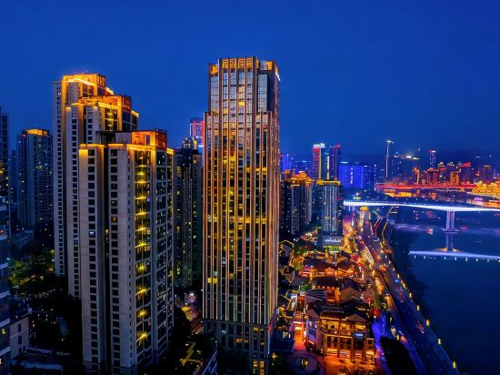Jiangyu City Skyline River View Luxe Retreat (Beibin Road Liujia Wharf Branch)