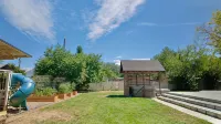 3-bed/2 bath basement apt. in charming Midvale with AC, wifi, laundry & hot tub.