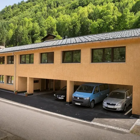 Modern apartment with all the trimmings: sauna, carport, ski room etc.