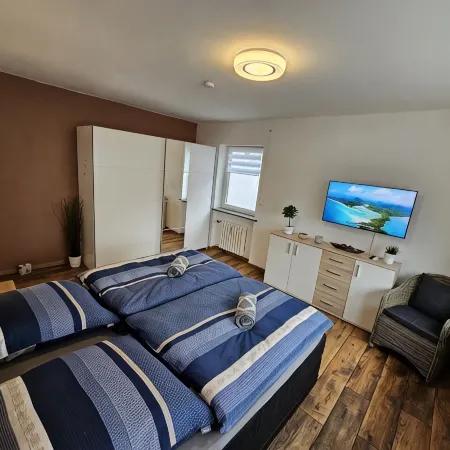 Bright and modern apartment on the ground floor in the center