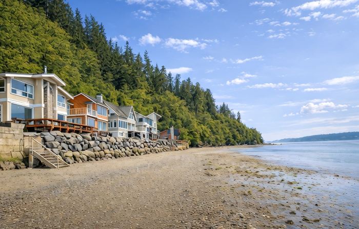 Beachfront, Water & Mountain Views, Epic Deck on Whidbey Island!