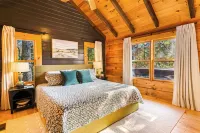 Romantic Modern Cabin w/Mountain Views, Hot Tub, Pet-Friendly & EV Charger