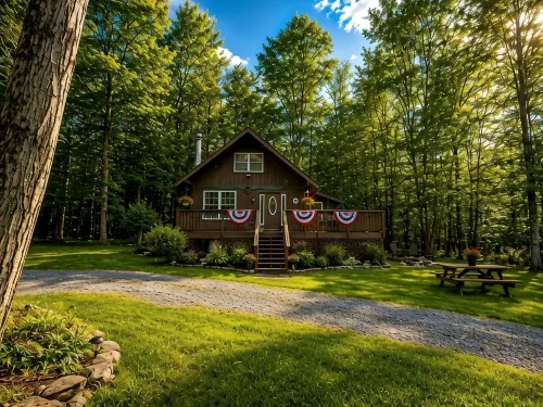 蜜熊隱居地瓦倫保帕克湖木屋 - 小木屋