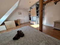 Large central apartment in Bielefeld for up to 8 people.