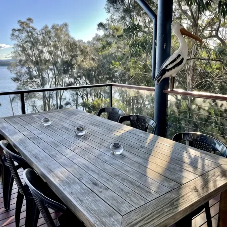 Absolute lake front - lie in bed & listen to the fish jump!