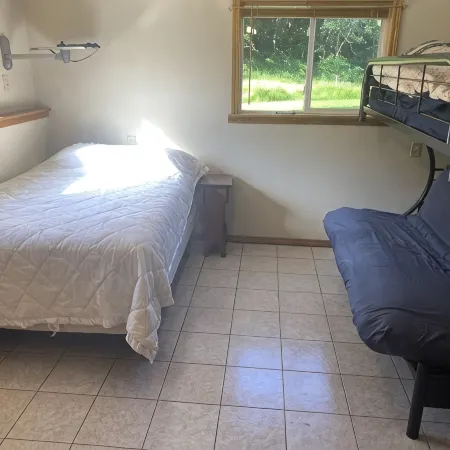 Private vacation house for larger groups near the Dells with heated game room.