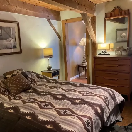 Hill top home located on 30 acres with privacy and surrounding natural beauty.