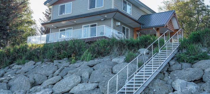 Seafarer's Beach House Beach Front Property, Amazing Views! Hotel di Homer