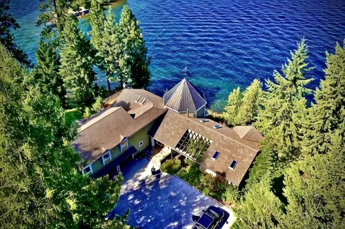 +Luxury Lakefront for 12+ Private Beach & Dock, GameRoom, Indoor Koi Pond! - Jacuzzi