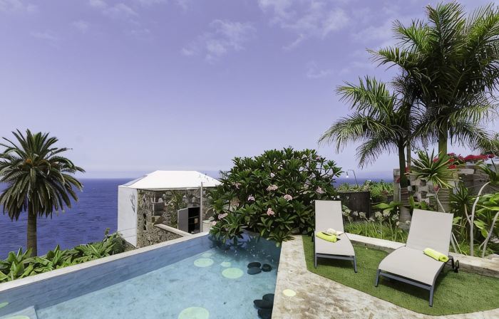 Villa con Piscina en Primera Linea de Costa_finca Ecologica