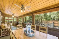 A Real Log Cabin in the Pines with a Huge Game Room and a Jacuzzi Tub!