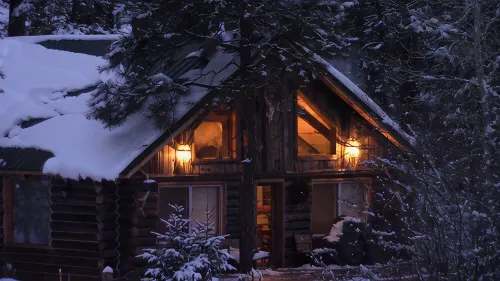 Riverfront Log Cabin, minutes away from your outdoor adventure - Hytter