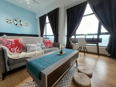 OceanBay2 Seaview 6PAX Studio Netflix A-18-12 Отели рядом с достопримечательностью «Мечеть Султана Ахмад Шаха»