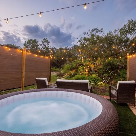 Waterfall Suite at Zen at the Palms with a Private Hot Tub by the Waterfall!