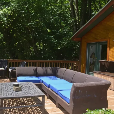 CHESTATEE RIVER CABIN is a prefect pet friendly get away close to Dahlonega