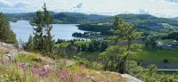 House on Hummel Bay in front of the archipelago and Skuleskogen National Park, High Coast - Homestays
