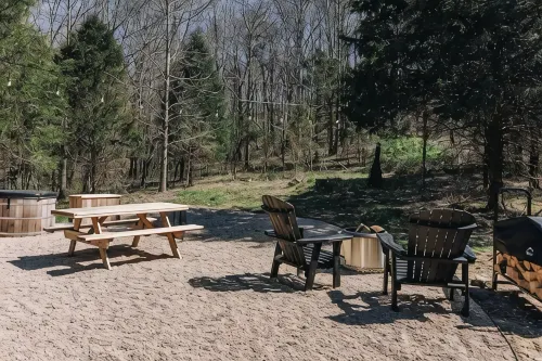 A Delightful A-Frame on 20-Acres with Hiking Trails, Hot Tub, Wifi, and More