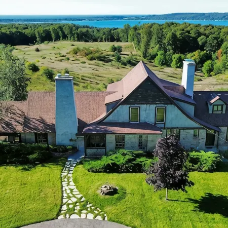 Large Historic Home with Views of Crystal Lake & Lake Michigan