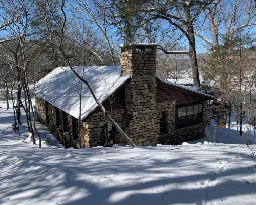 Historic "Woody" Cabin on the River at Miramichee Falls with Kayaks Hotels in Sharp County