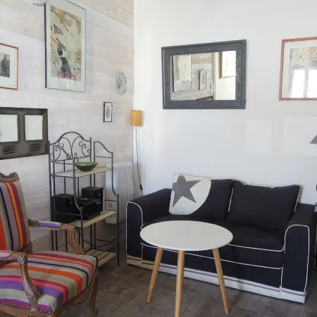 Apt duplex, all comforts, 2/5pers, beach 20m sea view