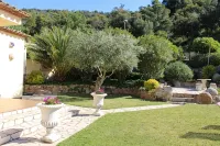 Beautiful house surrounded by an idyllic garden with salt water pool.