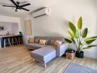 Beachfront spacious studio stunning sunset + pool with King Bed Hotels in Hatillo