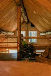 Modern romantic 2-bed log cabin in the forest - Feriehus