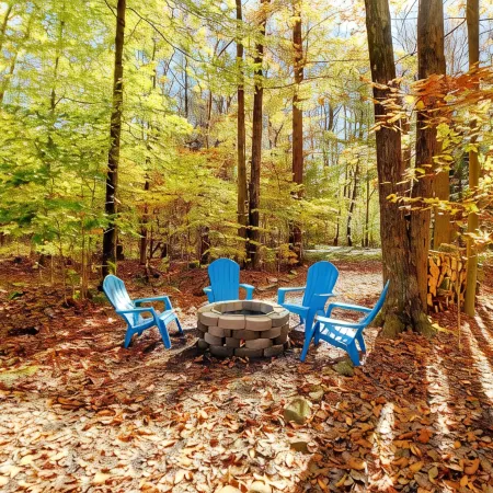 Lake Naomi Poconos Gem★HotTub+Game Room+Fire Pit Mid-Mod Chalet★Golden Owl PA